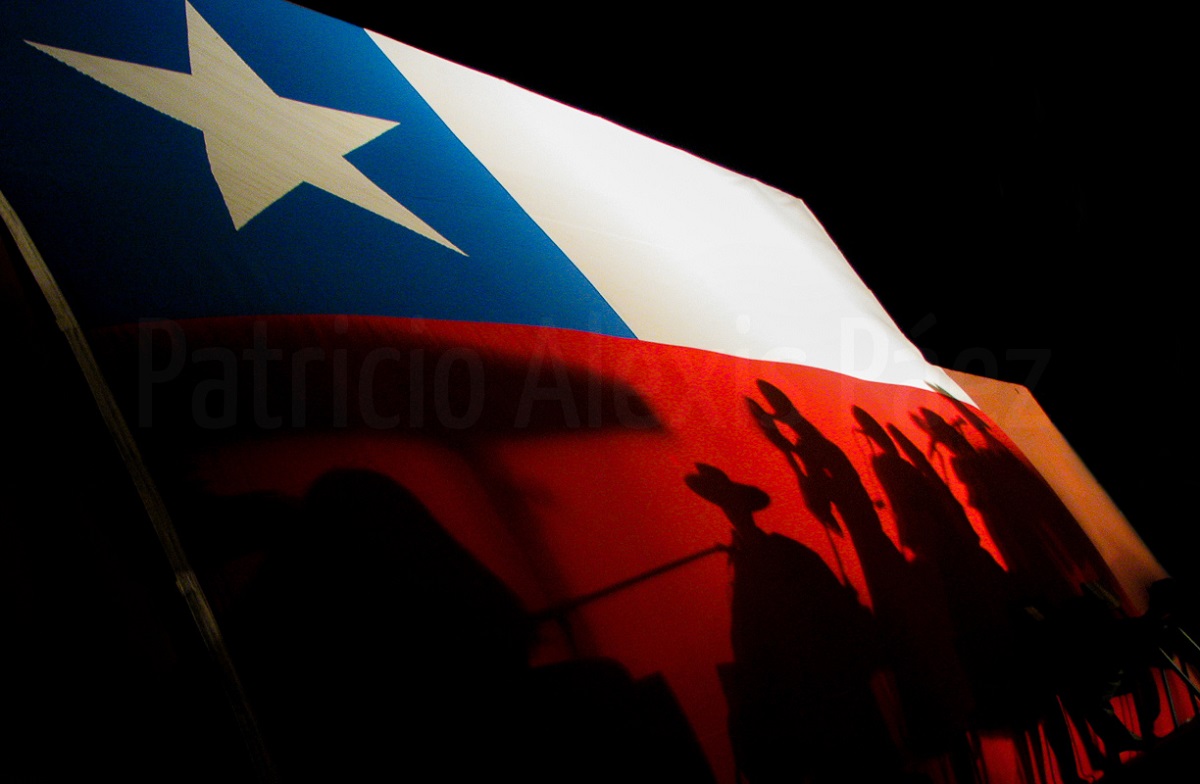 bandera chilena bandera de chile sombra cueca silueta emblema
